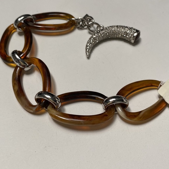 LAUREN RALPH LAUREN Canyon Chic Pave Horn Oval Link Bracelet $68 - Picture 3 of 7